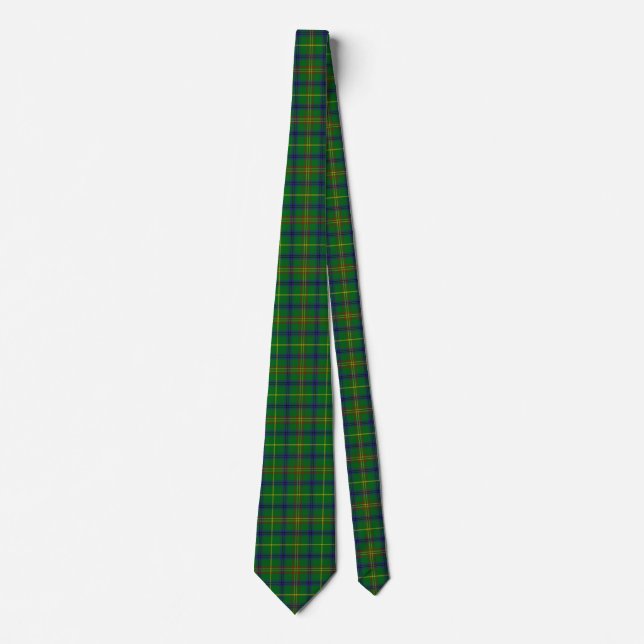 Gravata Xadrez Escocesa Clan Holmes Tartan (Frente)