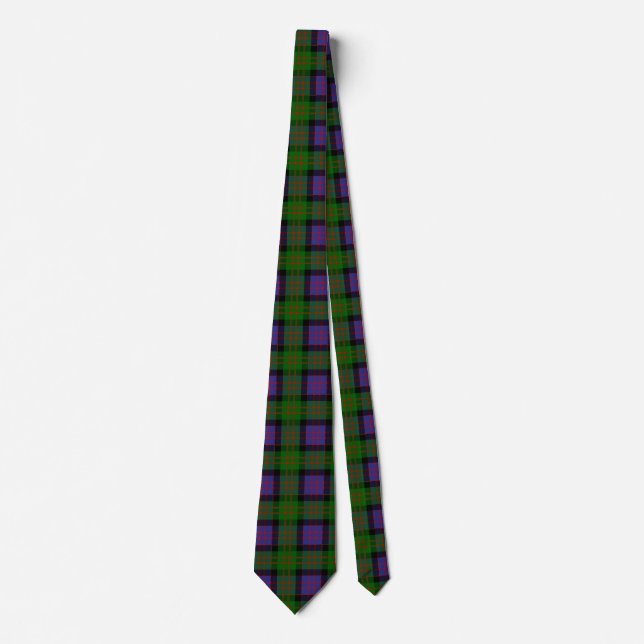 Gravata Xadrez Escocesa Clan MacDonald Tartan (Frente)