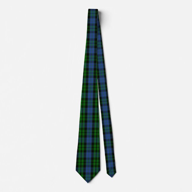 Gravata Xadrez Escocesa de Clan MacKay Tartan (Frente)