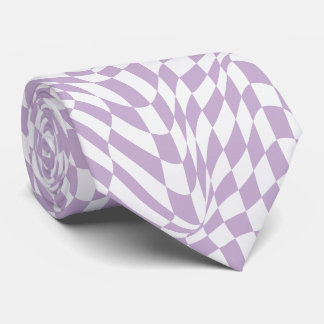 Gravata Xadrez ondulado roxo