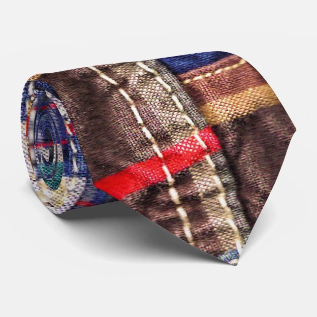 Gravata Xadrez/Tartan (Rolled)