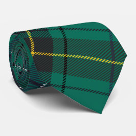 Gravata Xadrez Tartan Clan Henderson Green Blue Check