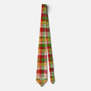 Gravata Xadrez Tartan Festa Personalizada Monogramada