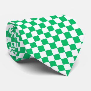 Gravata Xadrez verde clássico