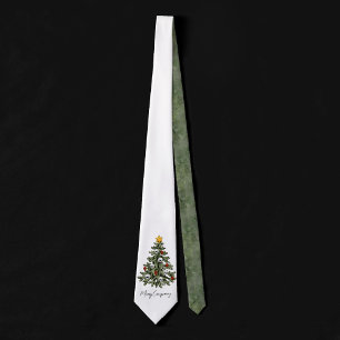 Gravata XMAS assustador Um Grunge De Árvore De Natal Mui