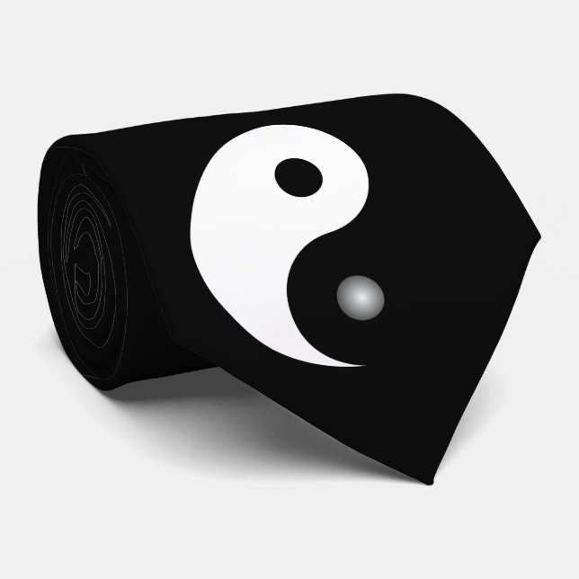 Gravata Yin e Yang (Rolled)