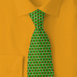 Gravata Zambia Flag Brick Pattern