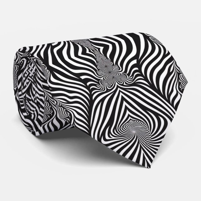 Gravata Zebra Abstrato B&W Sherpa Blanket (Rolled)