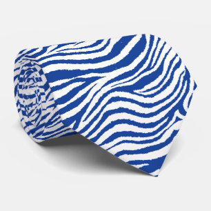 GRAVATA ZEBRA STRIPE BLUE