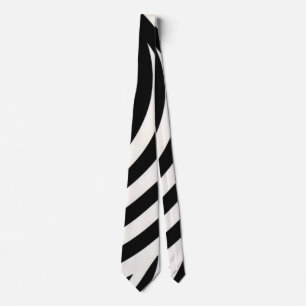 Gravata Zebra Stripes Moderno Impressão