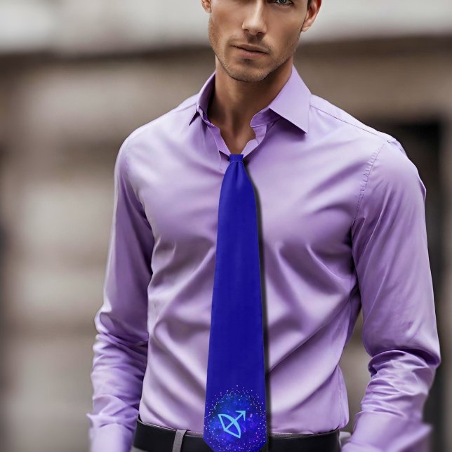 Gravata Zodíaco sagitário com estrelas no2 (Criador carregado)