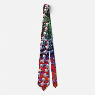 GRAVATA ZOMBIE SANTA HAT TIE