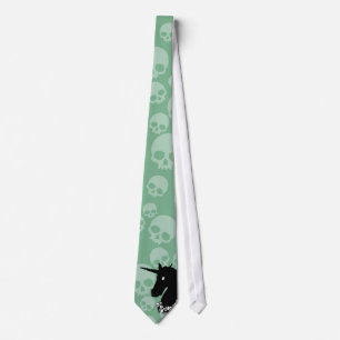 Gravata Zombie Unicorn Necktie