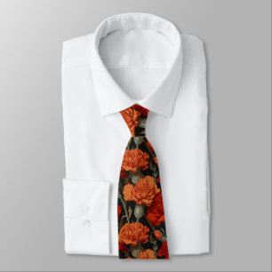 Gravatas Clássicas Masculinas Carnation Floral