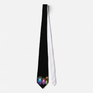 Gravatas da boneca de Matryoshka do russo