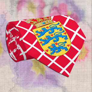 Gravatas da Dinamarca, moda, Dinamarca Flag