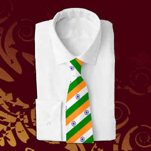 Gravatas da Índia, moda Indiana Flag, negócios