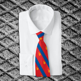 Gravatas da Mongólia, moda Bandeira da Mongólia, n