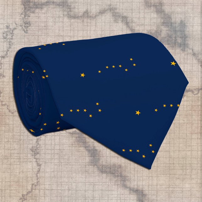 Gravatas do Alaska, moda de negócios EUA, Bandeira (Criador carregado)