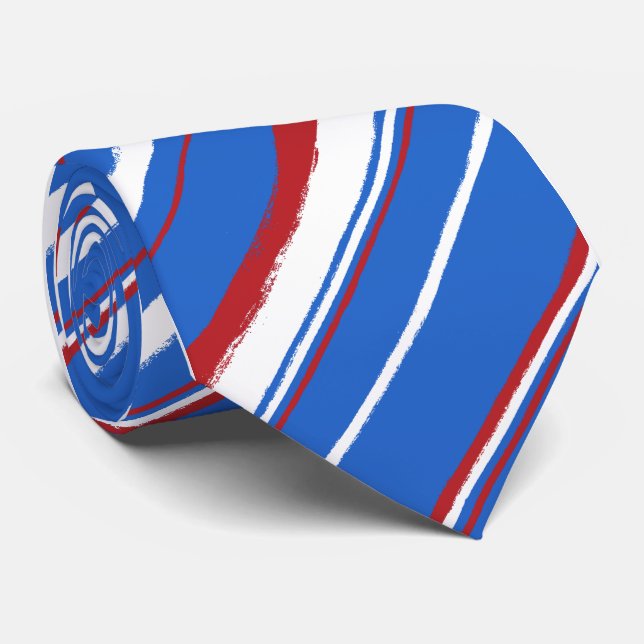 Gravatas listradas Painterly (Rolled)