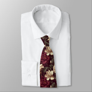 Gravatas Masculinas Edgy Ligam Gardenias Floral