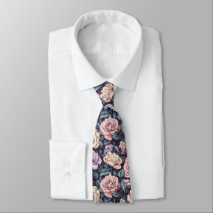 Gravatas Masculinas Lindas Floral Rosa