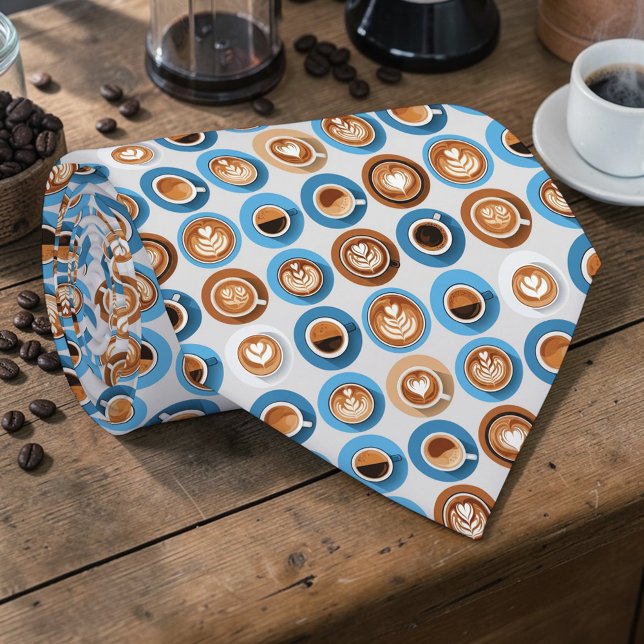 Gravatas Personalizadas para Amantes de Café Latte (Criador carregado)