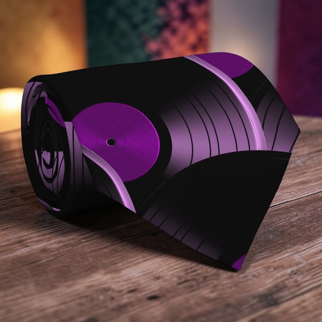Grave Retro em Vinil Cultura Pop Gravata Cravata (Criador carregado)