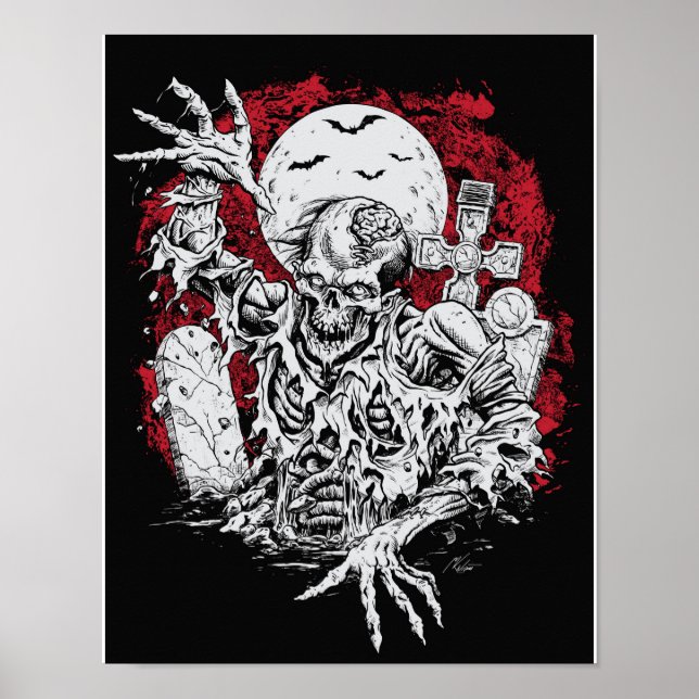 Grave Zombie Poster (Frente)