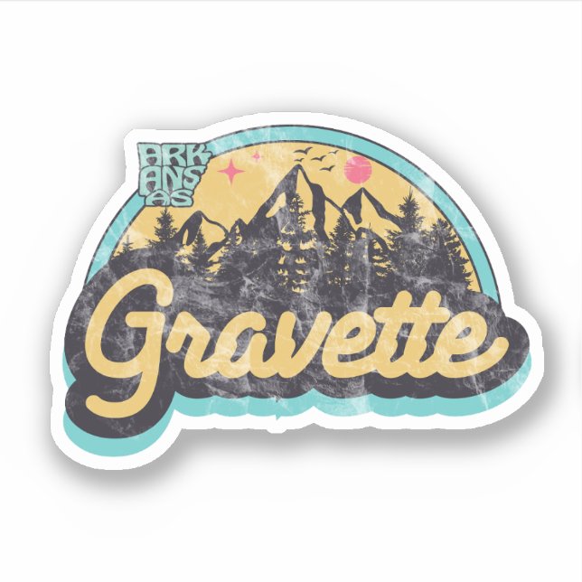Gravette, Arkansas  Adesivo (Frente)