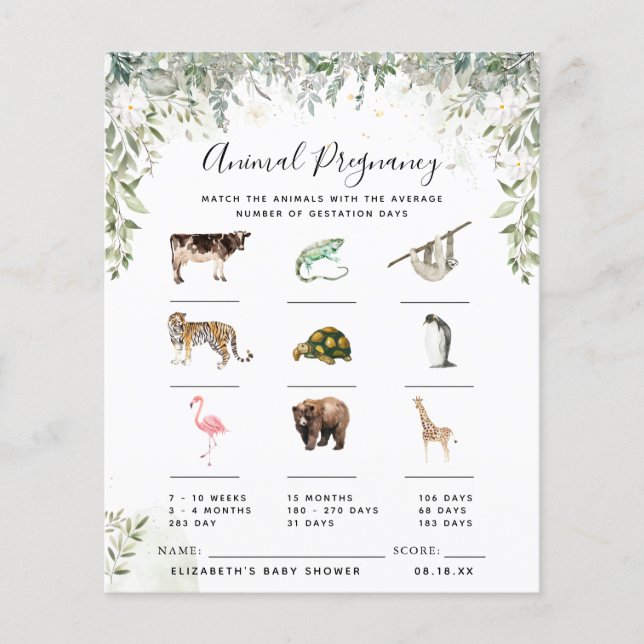 Gravidez | Jogo Chá de fraldas (Frente)