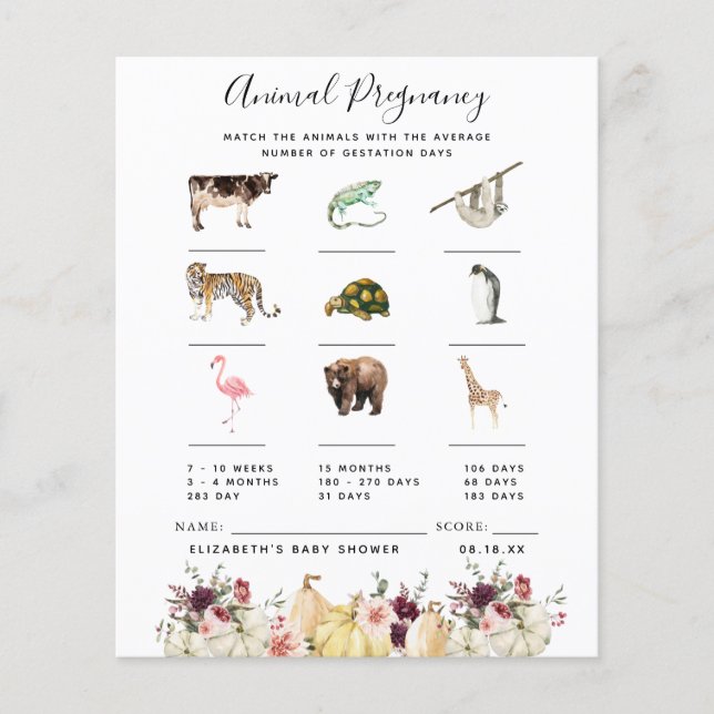 Gravidez | Jogo Chá de fraldas (Frente)