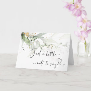 Gravidez Revelação De Bebê Para Cartão Eucalyptus 