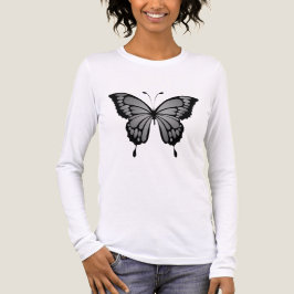 Gray Butterfly T-Shirt -