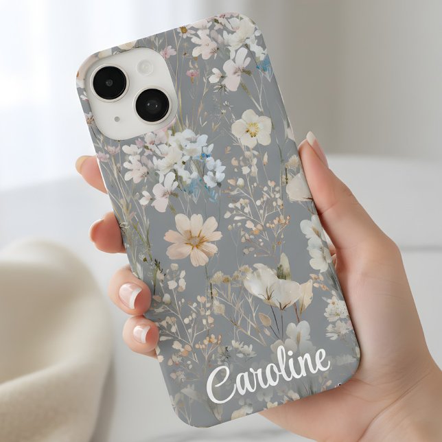 Gray Floral Personalized  (Criador carregado)