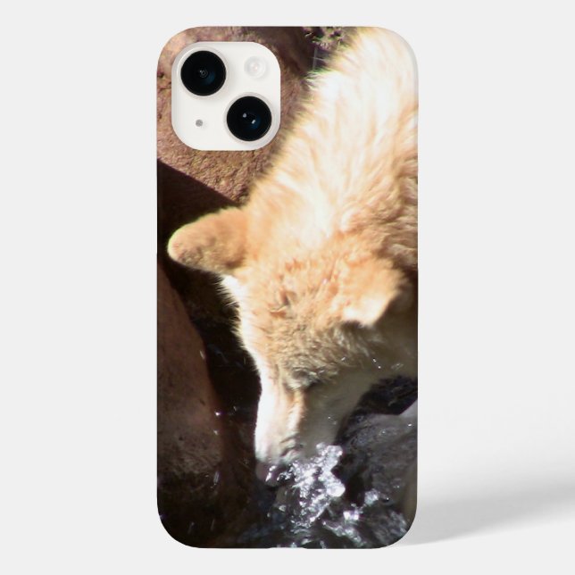 Gray Wolf Iphone Case (Verso)