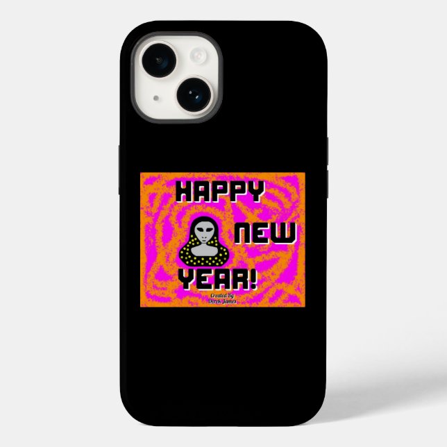 Grays New Year Deseja o Apple iPhone 14 Case (Verso)