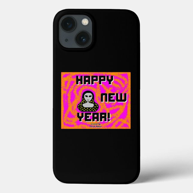Grays New Year Deseja o Caso Apple iPhone 13 (Verso)