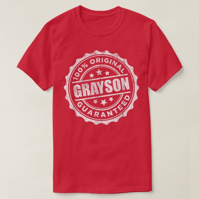 Grayson T-Shirt 100 Original Garantido (Frente do Design)