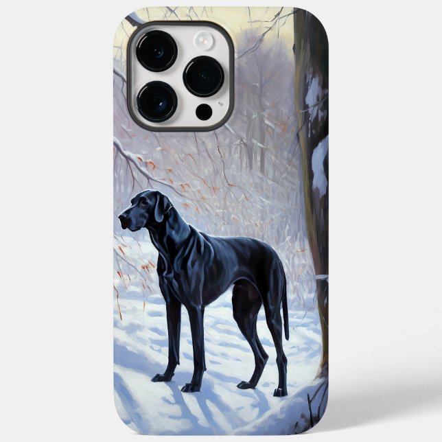 Great Dane Deixe Nevar Natal (Verso)