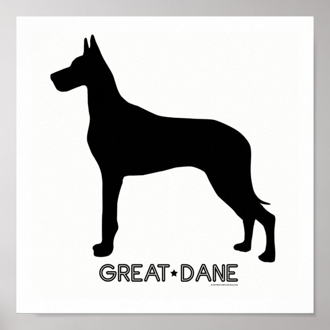Great Dane Impressão (Frente)