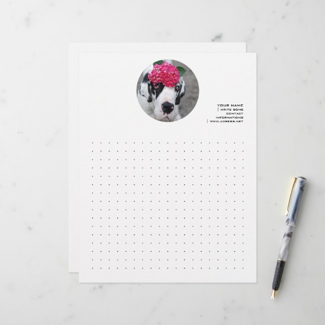 Great Dane Personalizado  (Frente/Verso In Situ)