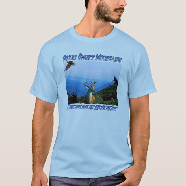 Great Smoky Mountains, t-shirt do adulto de (Frente)