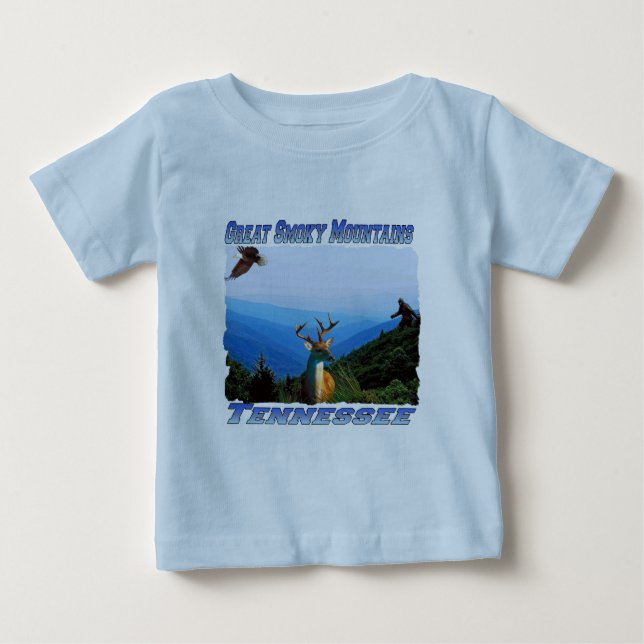 Great Smoky Mountains, t-shirt do bebê de (Frente)