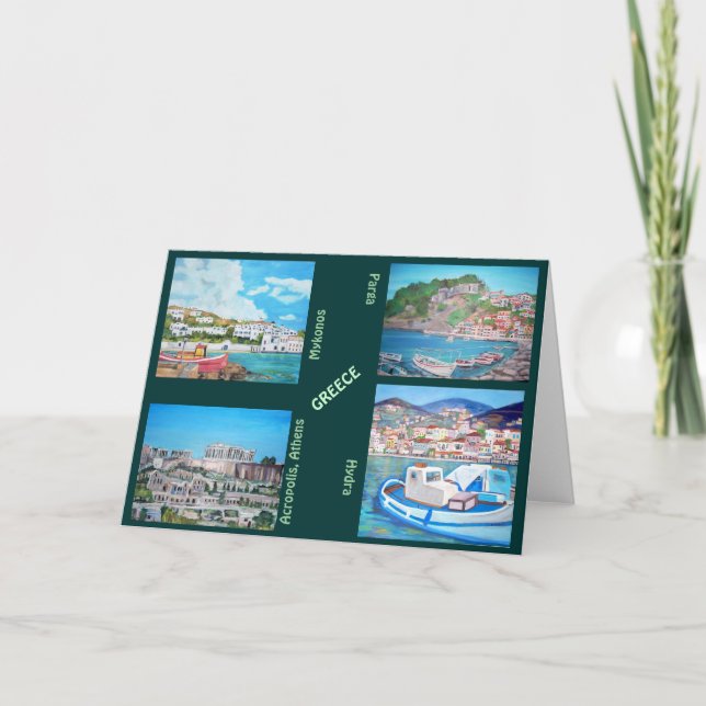 Grécia - Cartão de Saudação (Frente)