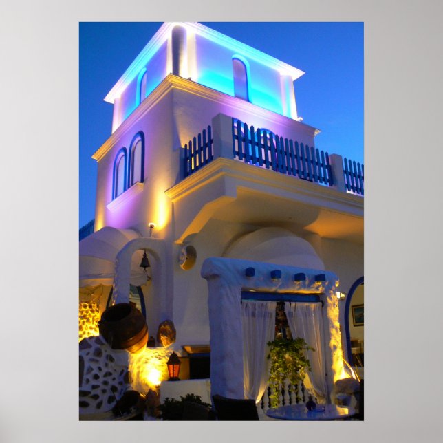 Grécia de Poster da Ilha Rhodes (Frente)