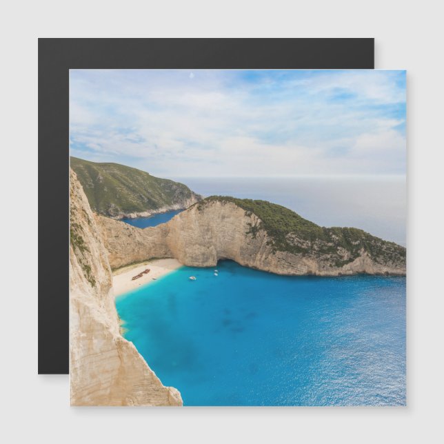 Grécia de praia Navagio (Frente/Verso)