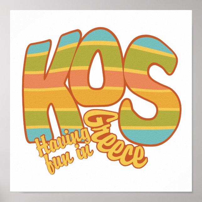Grécia personalizada de poster do KOS (Frente)