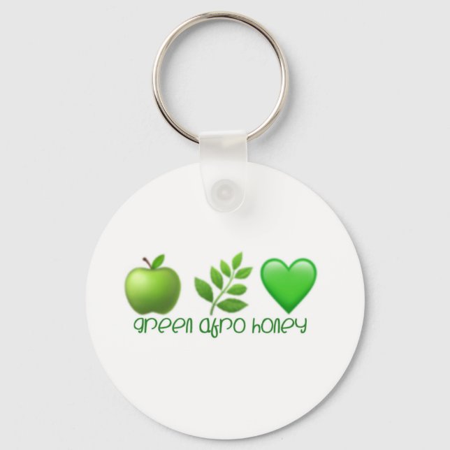 Green Afro Honey Chaveiro (Frente)