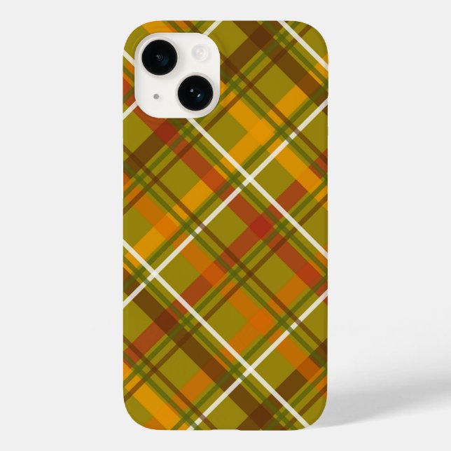 Green and Red Plaid Print Scottish Tartan  (Verso)